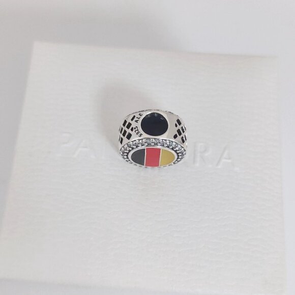 Pandora Germany Flag Bead Charm Exclusive Travel Pendant S925 Silver with box - Picture 5 of 9